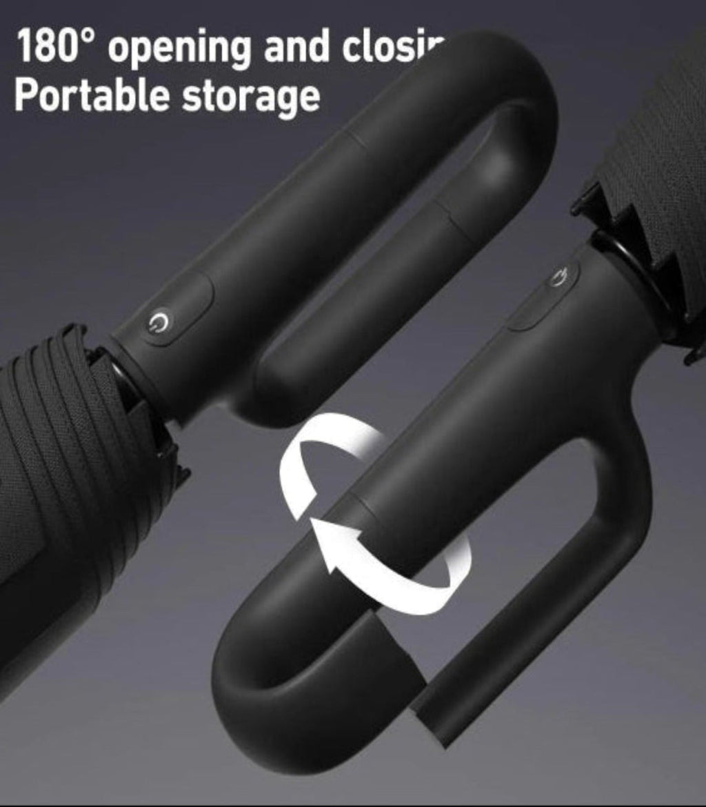 Automatic Folding Umbrella, 1 Count/60Pcs Portable Rain Umbrella with Loop Buckle, Windproof & Waterproof Umbrella for Men & Women #GLOBAL PICKS