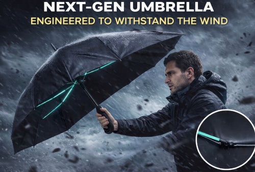 Automatic Folding Umbrella, 1 Count/60Pcs Portable Rain Umbrella with Loop Buckle, Windproof & Waterproof Umbrella for Men & Women #GLOBAL PICKS